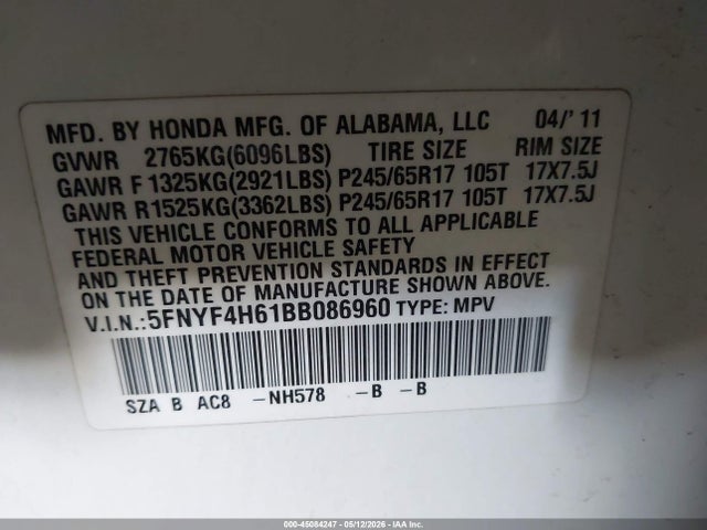 Honda Pilot Ex-l