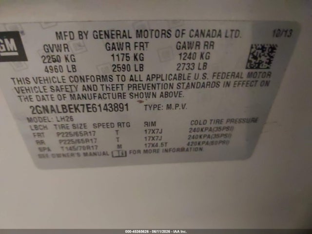 Chevrolet Equinox Lt
