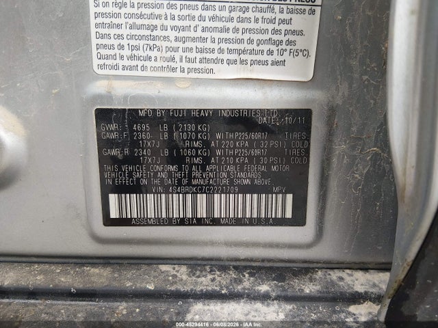 Subaru Outback 3.6r Limited