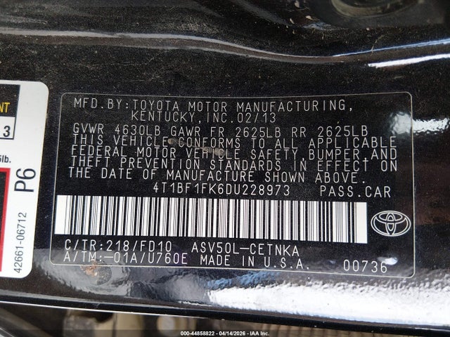 Toyota Camry Le