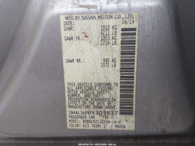 Nissan Altima 2.5 Sl