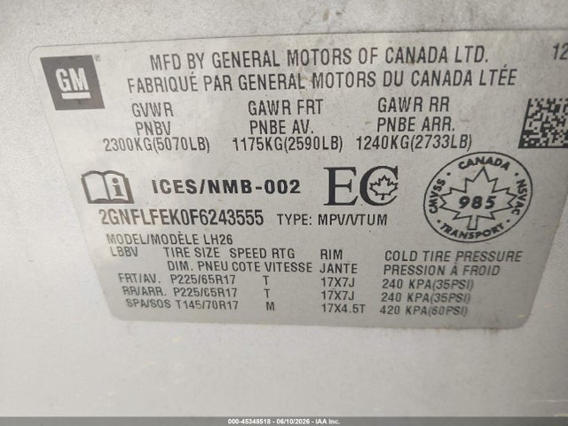 Chevrolet Equinox 1lt