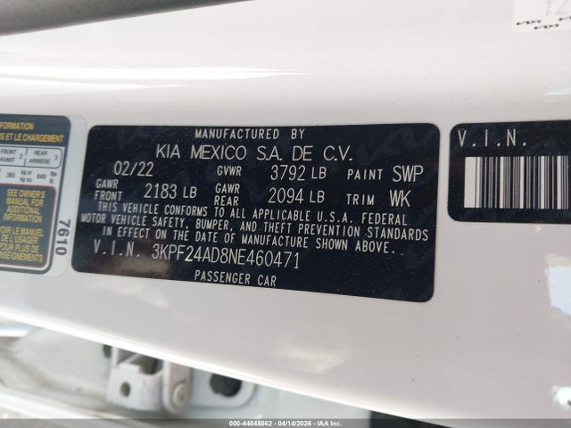 Kia Forte Lxs