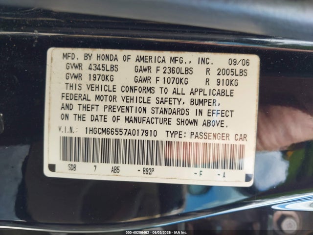 Honda Accord 3.0 Ex