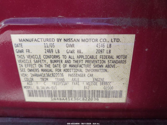 Nissan Maxima 3.5 Se