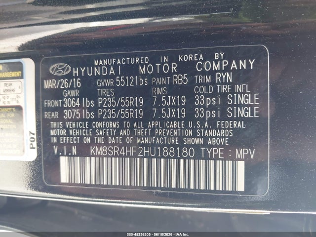 Hyundai SANTA FE Limited Ultimate