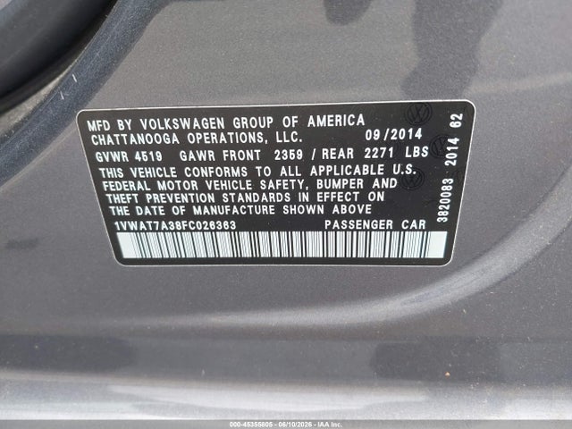 Volkswagen Passat 1.8t Wolfsburg Edition