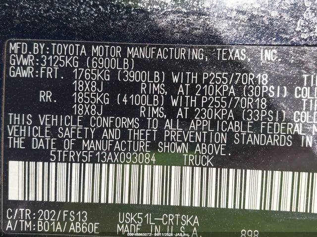 Toyota Tundra Grade 5.7l V8