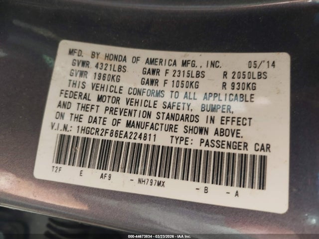 Honda Accord Ex-l
