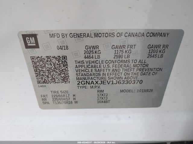 Chevrolet Equinox Lt