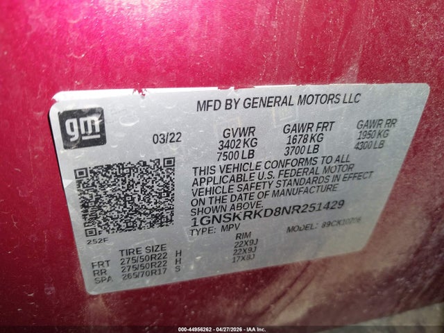 Chevrolet Tahoe 4wd Rst
