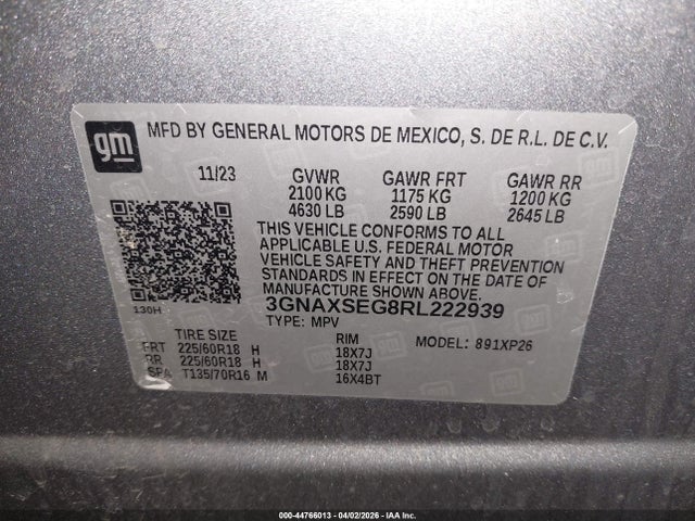 Chevrolet Equinox Awd Ls