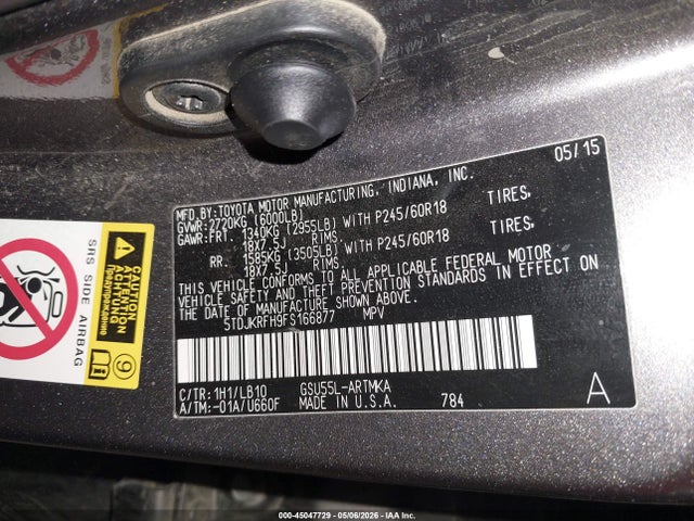 Toyota Highlander Xle V6