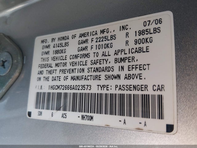 Honda Accord 2.4 Ex