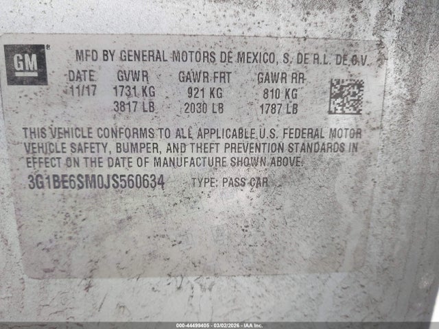Chevrolet Cruze Lt Auto