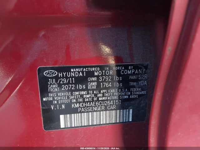 Hyundai ELANTRA Limited (ulsan Plant)