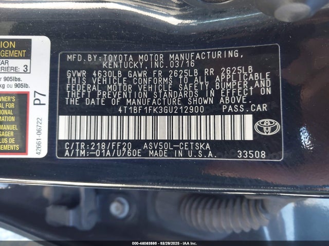 Toyota Camry Se