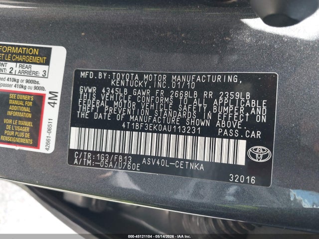 Toyota Camry Le