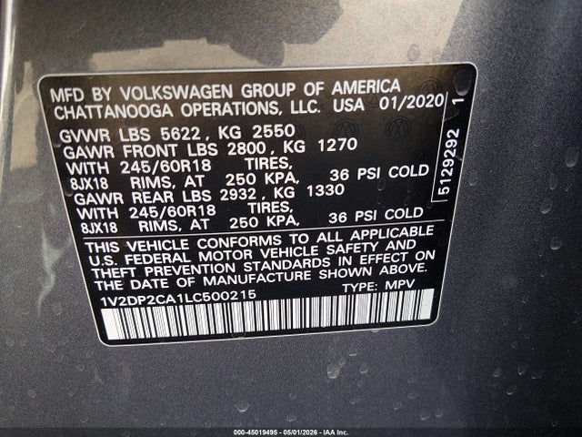 Volkswagen Atlas 2.0t Se