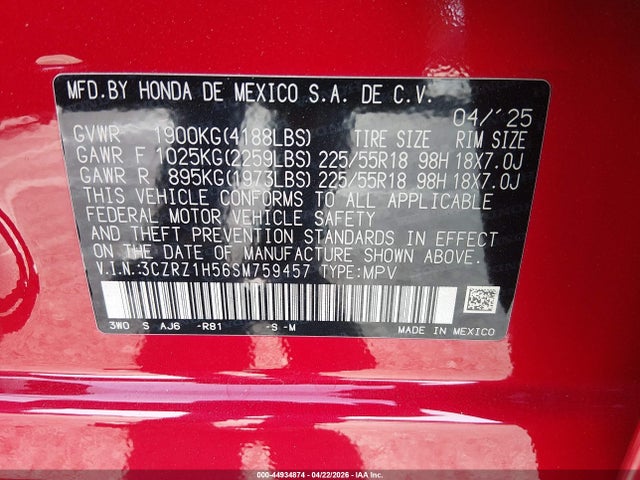 Honda HR-V 2wd Sport