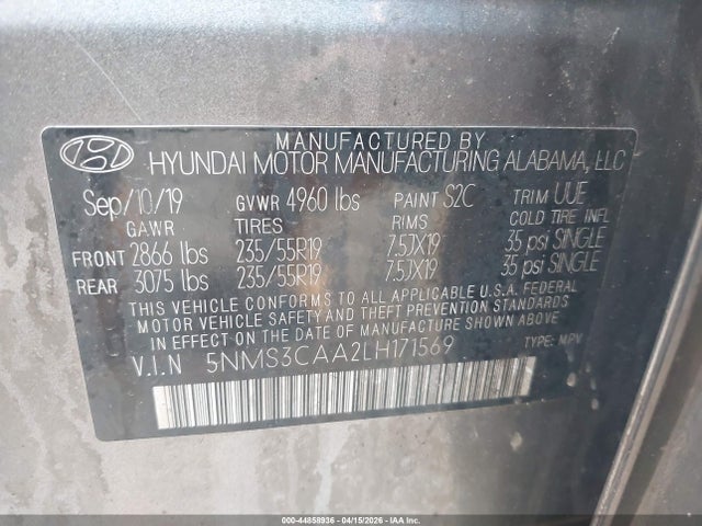 Hyundai SANTA FE Sel 2.0t