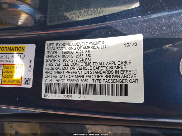 Honda Accord Ex