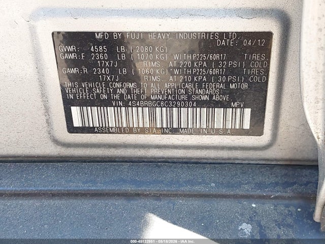 Subaru Outback 2.5i Premium