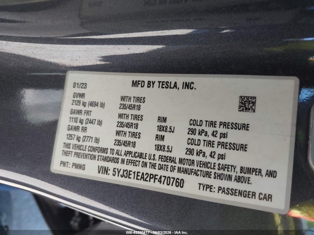 Tesla Model 3 Rear-wheel Drive