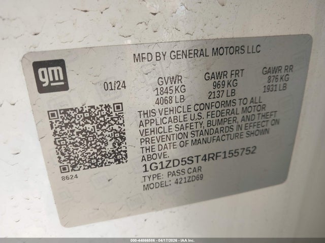 Chevrolet Malibu Fwd 1lt