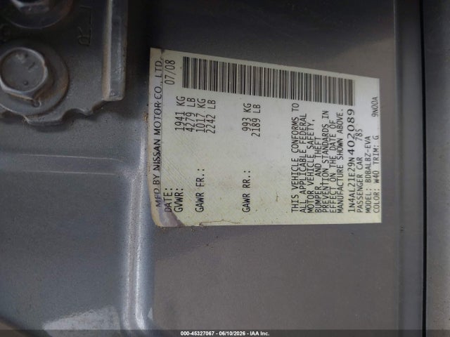 Nissan Altima 2.5 S