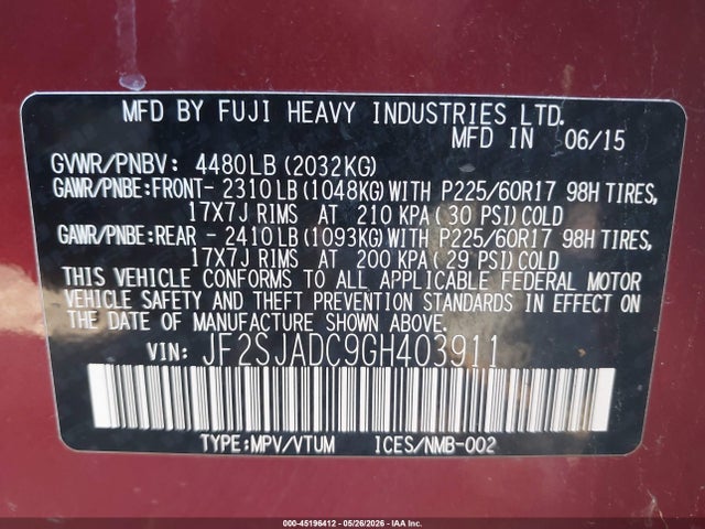 Subaru Forester 2.5i Premium