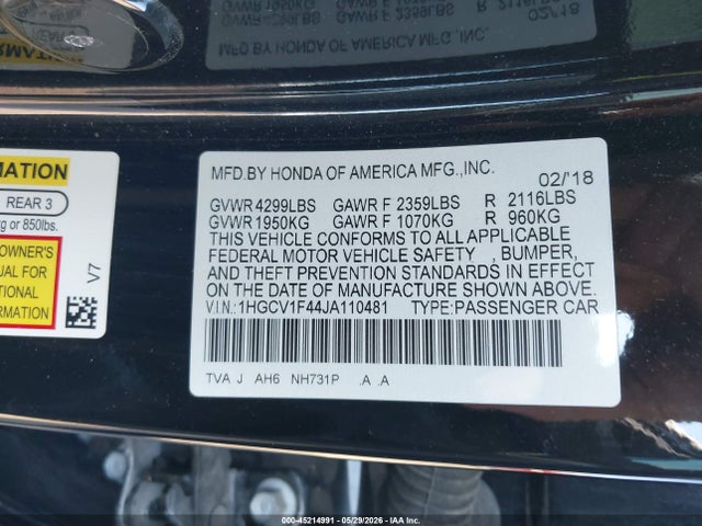 Honda Accord Ex