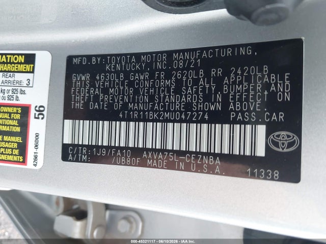 Toyota Camry Le Awd