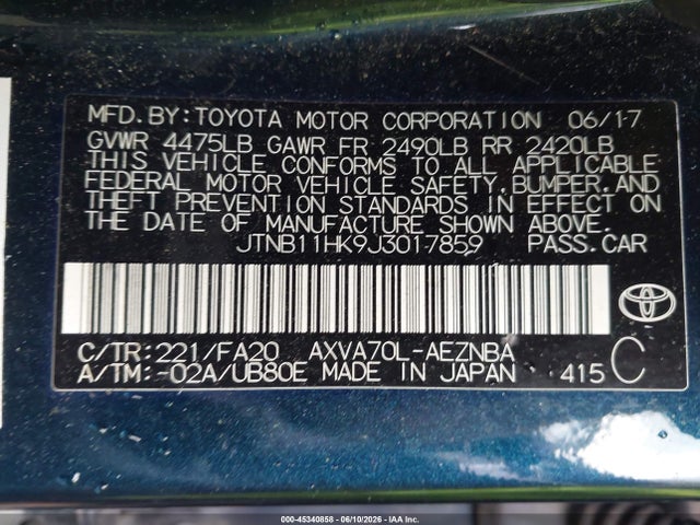 Toyota Camry Le