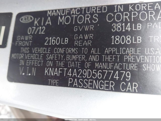 Kia Forte Lx