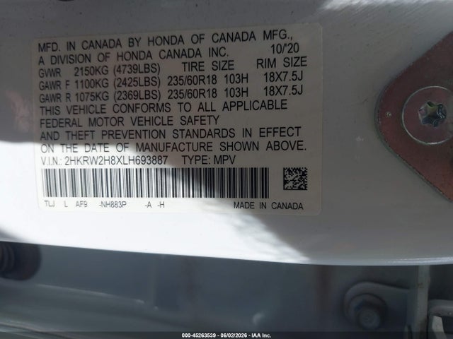 Honda CR-V Awd Ex-l