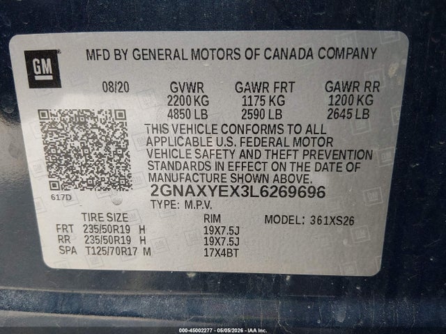 Chevrolet Equinox Awd Premier 2.0l Turbo