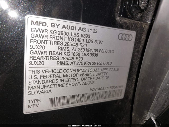 Audi Q7 Premium 45 Tfsi Quattro Tiptronic