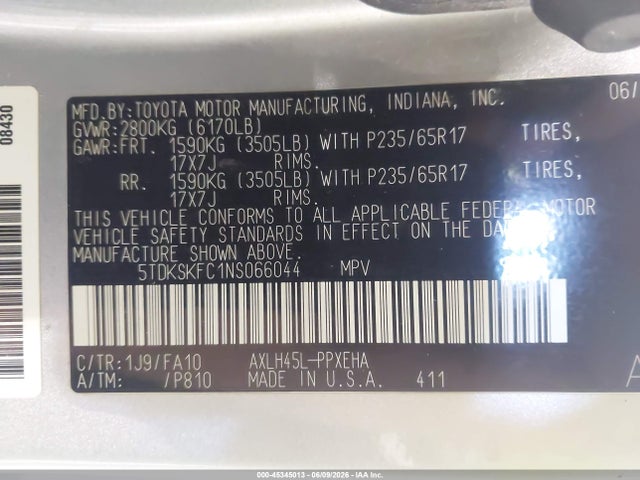 Toyota Sienna Le