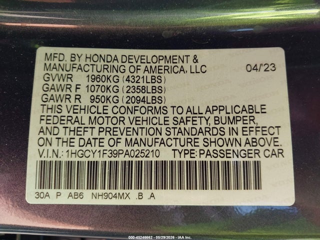 Honda Accord Ex