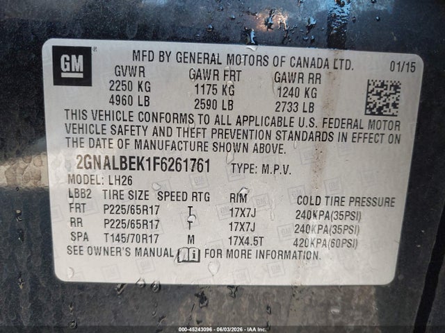 Chevrolet Equinox 1lt