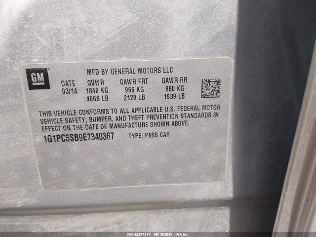 Chevrolet Cruze 1lt Auto
