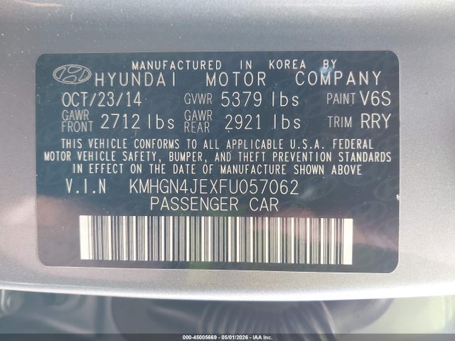 Hyundai Genesis 3.8