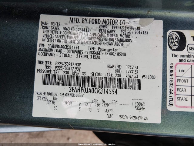 Ford Fusion Sel