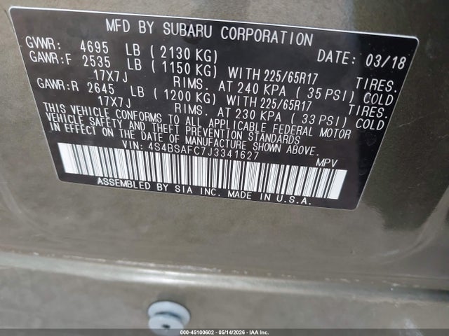 Subaru Outback 2.5i Premium