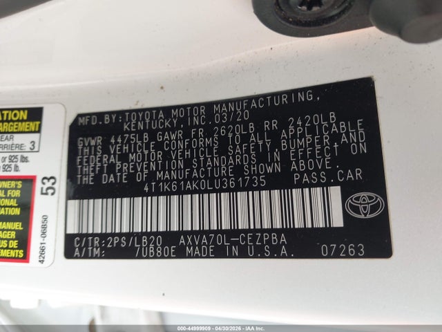 Toyota Camry Xse