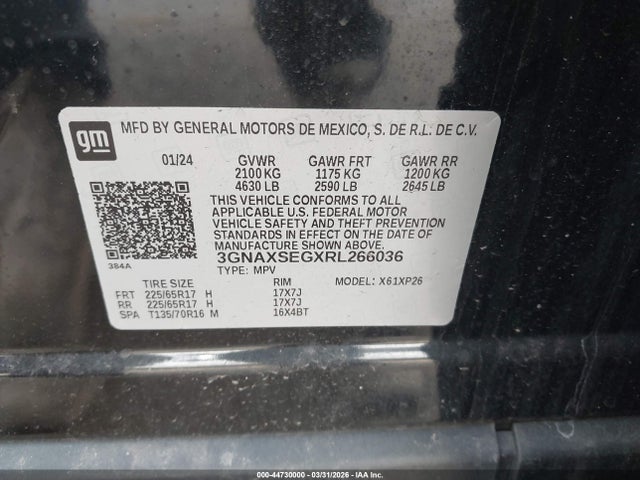 Chevrolet Equinox Awd Ls