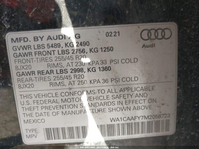 Audi Q5 Prestige 45 Tfsi Quattro S Tronic