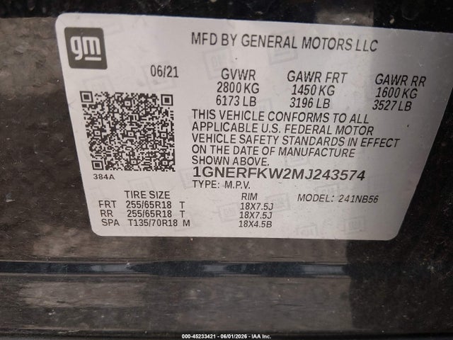 Chevrolet Traverse Fwd Ls