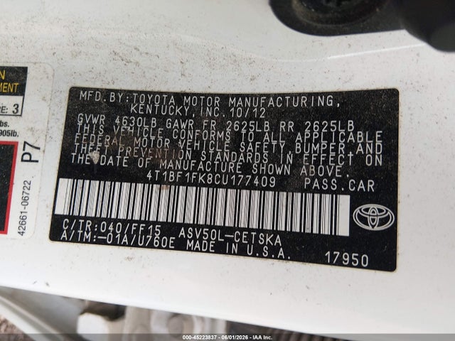 Toyota Camry Se
